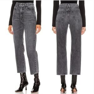 EUC $310 SLVRLAKE London Crop High Rise Straight Leg Jeans Many Moons